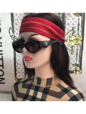 New Authentic Prada PR 20ZS Dark Brown Oval Ladies Sunglasses – 2AU06B 53